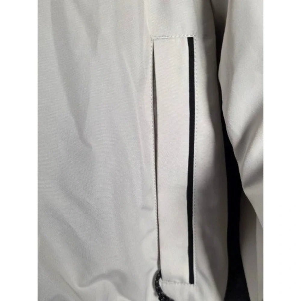PGA Cutter Buck Mens WeatherTec Golf‎ Jacket Beige Pebble Beach Links Men Sz M